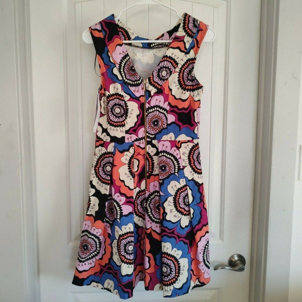 Closet London Floral Sleeveless Retro Print Sping/ Summer Dress SZ 6 Wom…